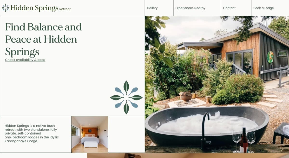 Hidden Springs Retreat website