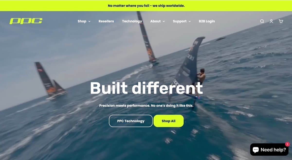 PPC Foiling website