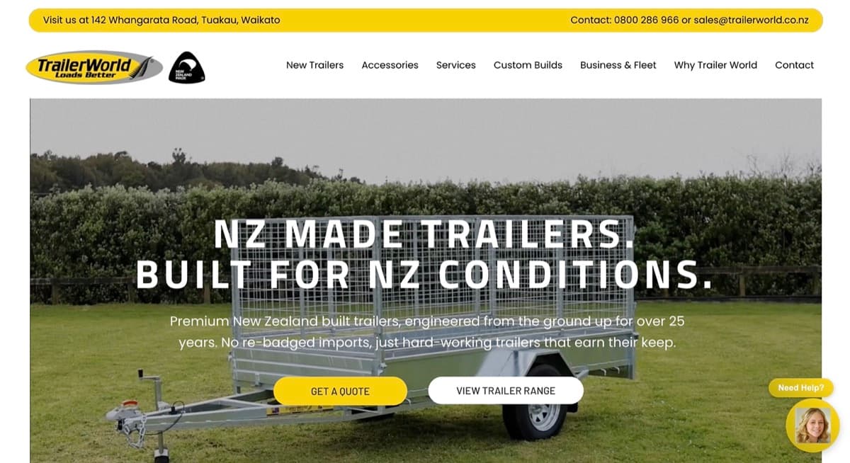 Trailer World website